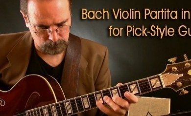 Free Transcription - Bach Partita in Bm for Pick-Style Guitar